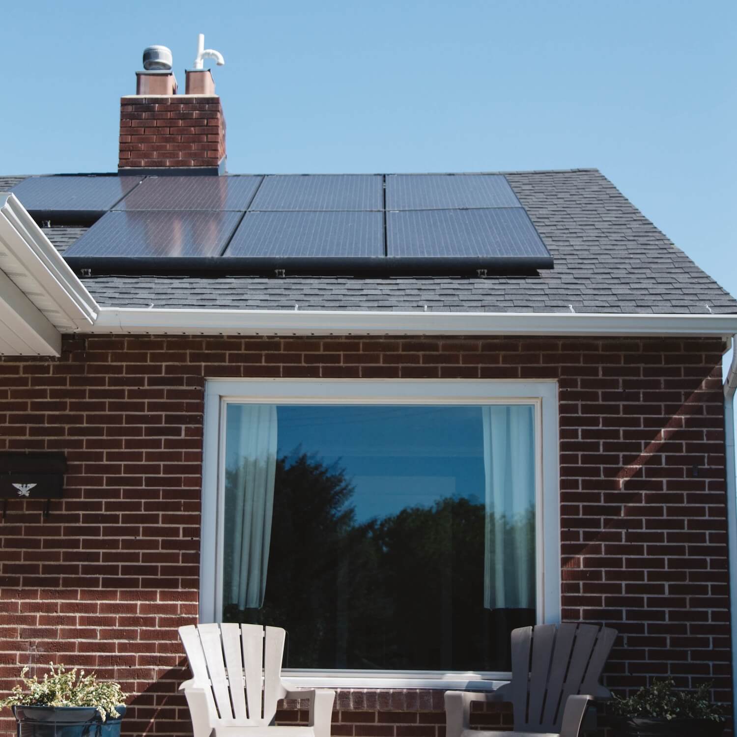 panneaux solaires sur une maison